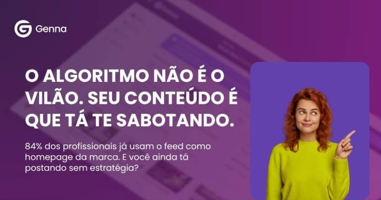 O algoritmo não é o vilão. Seu conteúdo é que tá te sabotando.